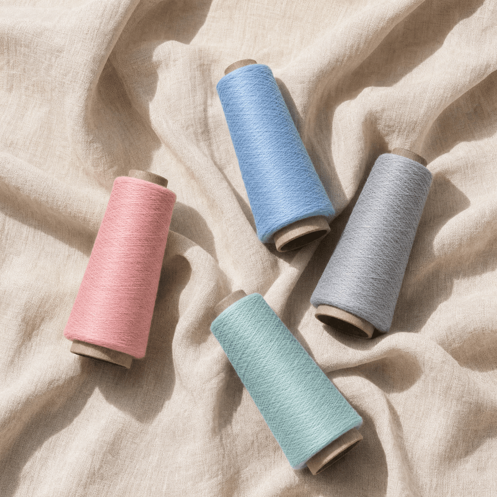 Chaine Trame-100% Tencel Lyocell Marled Yarn in 79 Candy Pink ()