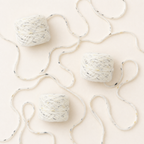 Cream Tweed Wool Blend Yarn