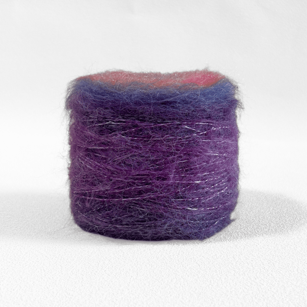 Chaine Trame - Berry Nebula | Hand - dyed Gradient Mohair Wool Yarn in 50g ()