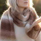 Chaine Trame - Caramel Cream | Hand - dyed Gradient Mohair Wool Yarn in 50g ()