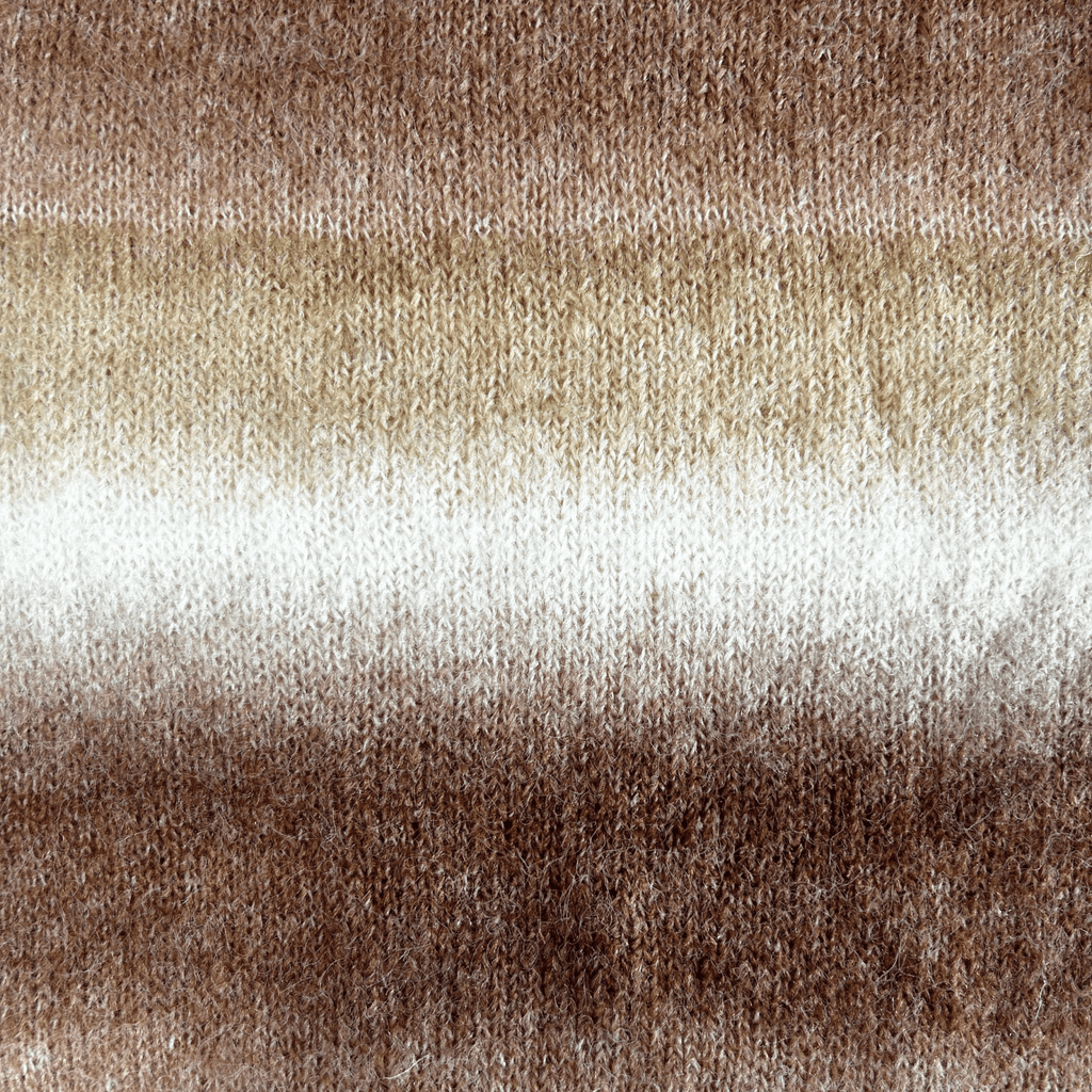 Chaine Trame - Caramel Cream | Hand - dyed Gradient Mohair Wool Yarn in 50g ()