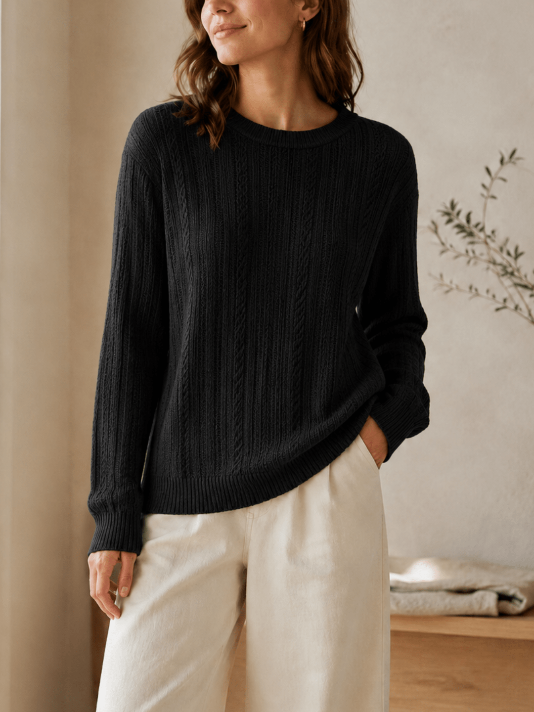 Chaine Trame-Cashmere Wool Blend Yarn in Y01 Soft Ivory ()