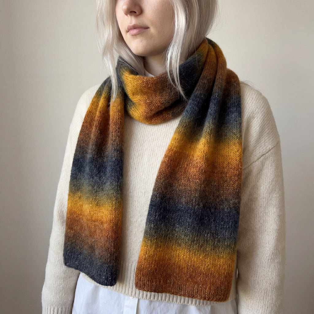 Chaine Trame - Cinder Glow | Hand - dyed Gradient Mohair Wool Yarn in 50g ()