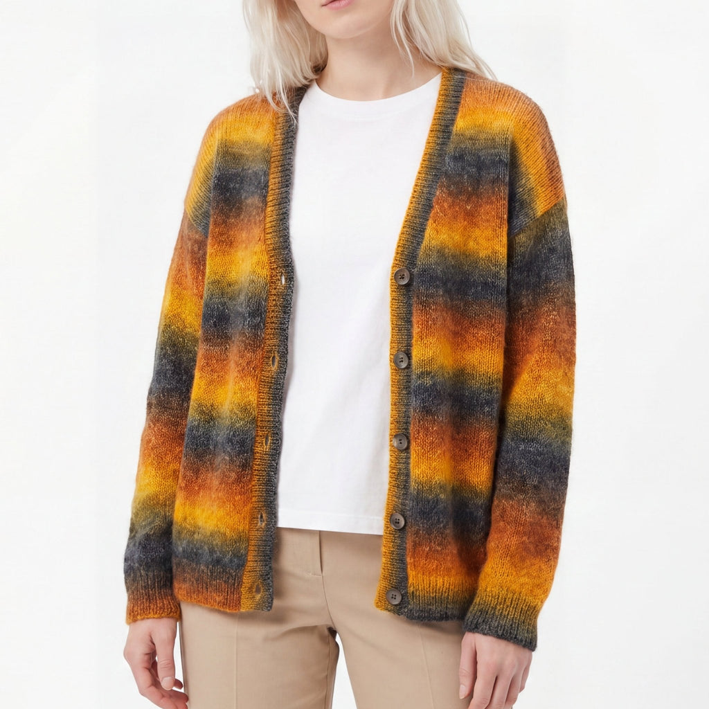Chaine Trame - Cinder Glow | Hand - dyed Gradient Mohair Wool Yarn in 50g ()