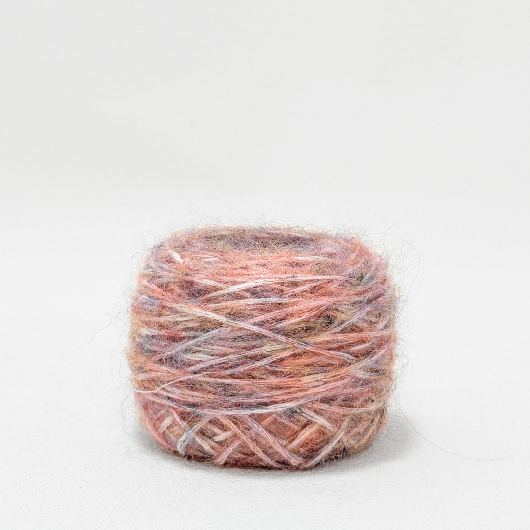 Chaine Trame-Coral Pink Tweed Wool Blend Yarn in 50g ()