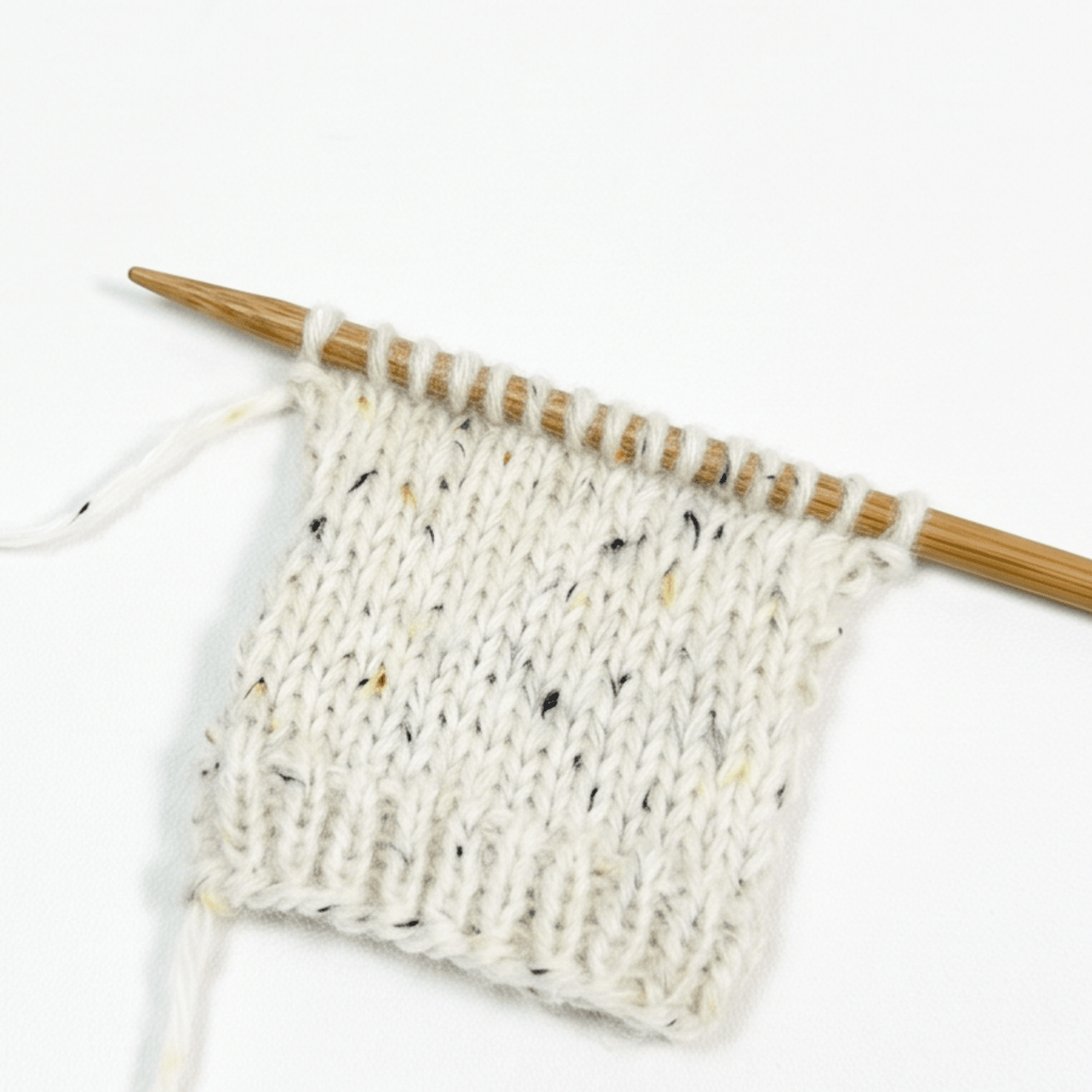 Chaine Trame-Cream Tweed Wool Blend Yarn in 50g ()