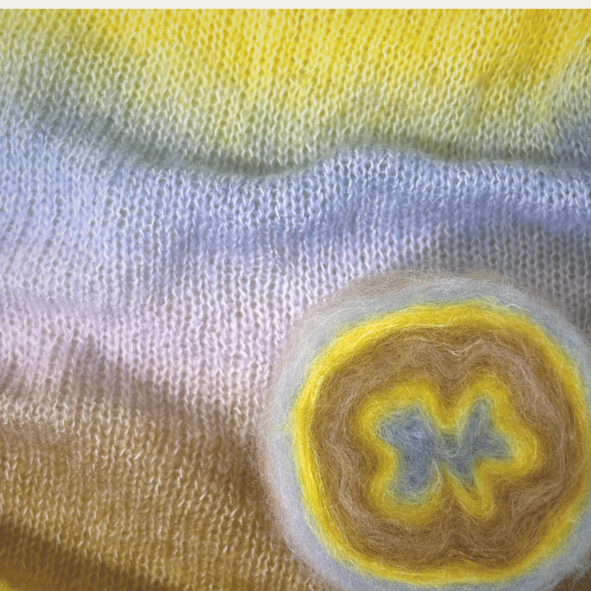 Chaine Trame - Dune Glow | Hand - dyed Gradient Mohair Wool Yarn in 50g ()