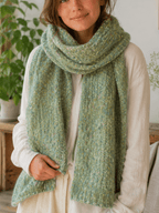 Chaine Trame-Matcha Green Tweed Wool Blend Yarn in 50g ()