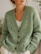 Chaine Trame-Matcha Green Tweed Wool Blend Yarn in 50g ()