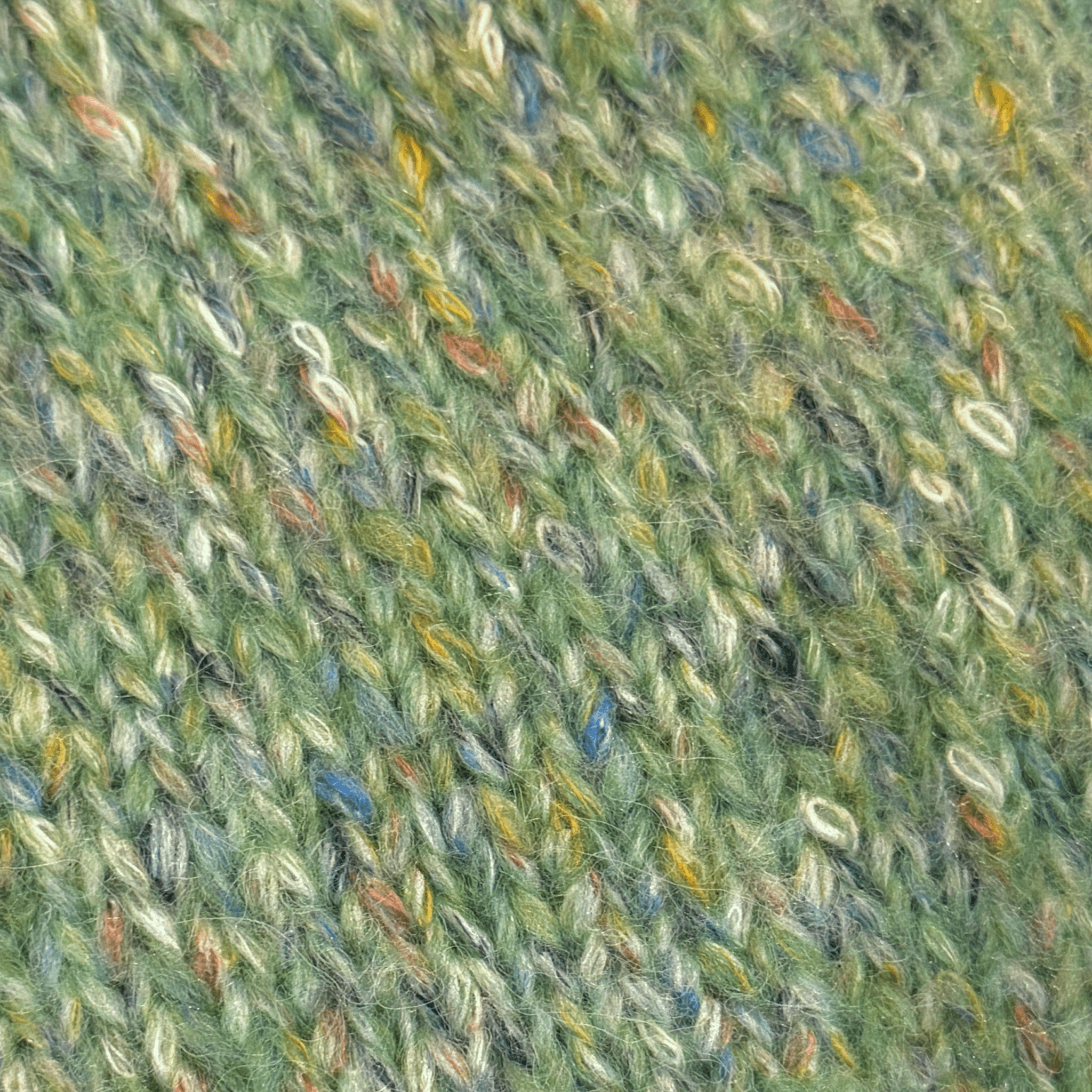 Chaine Trame-Matcha Green Tweed Wool Blend Yarn in 50g ()
