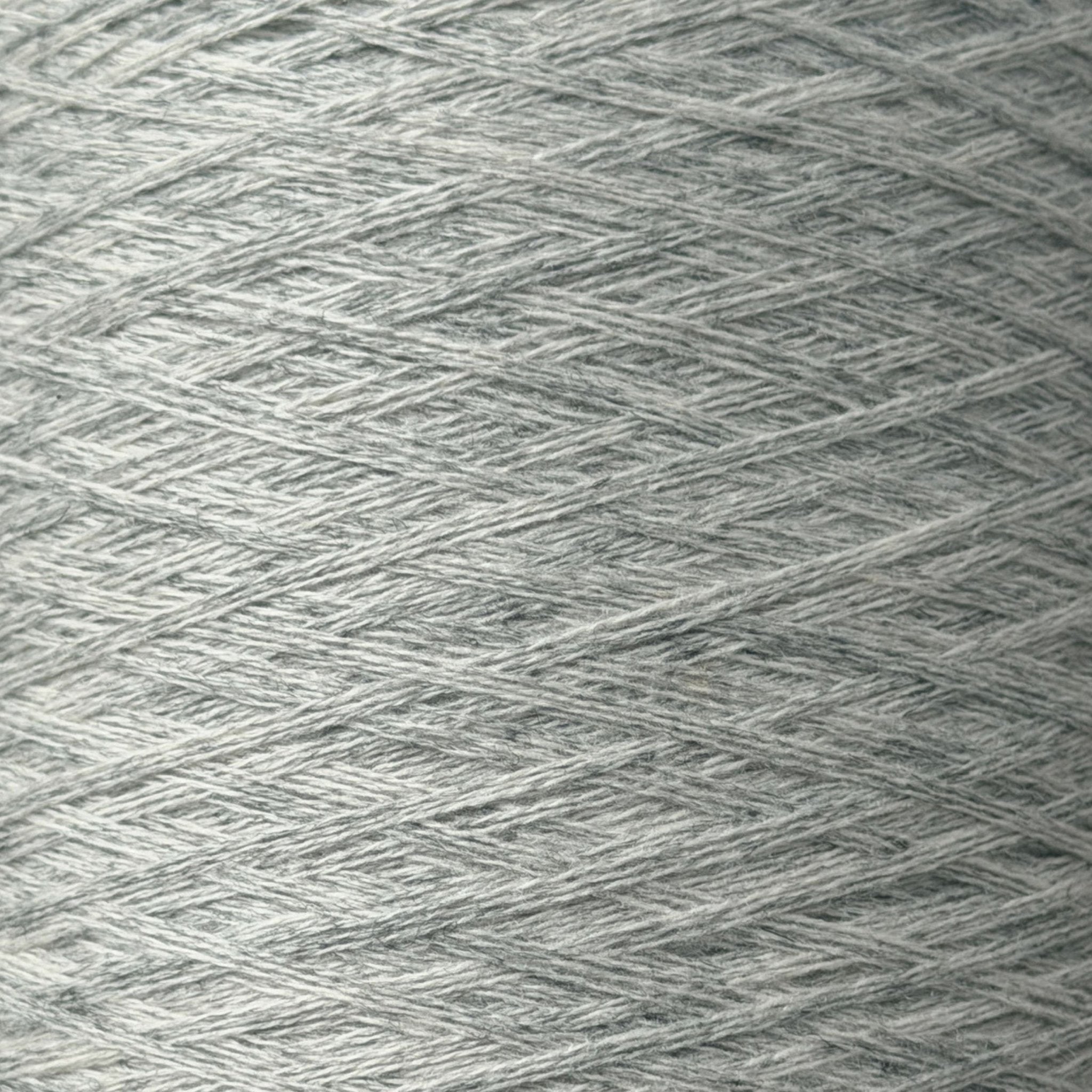 Chaine Trame-Merino Wool Cashmere Yarn | 3-Strand for Knitting & Crochet in Light Heather Grey ()