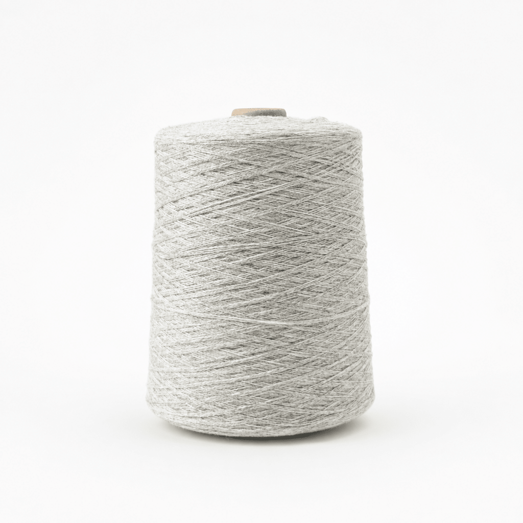 Chaine Trame-Merino Wool Cashmere Yarn | 3-Strand for Knitting & Crochet in Light Heather Grey ()