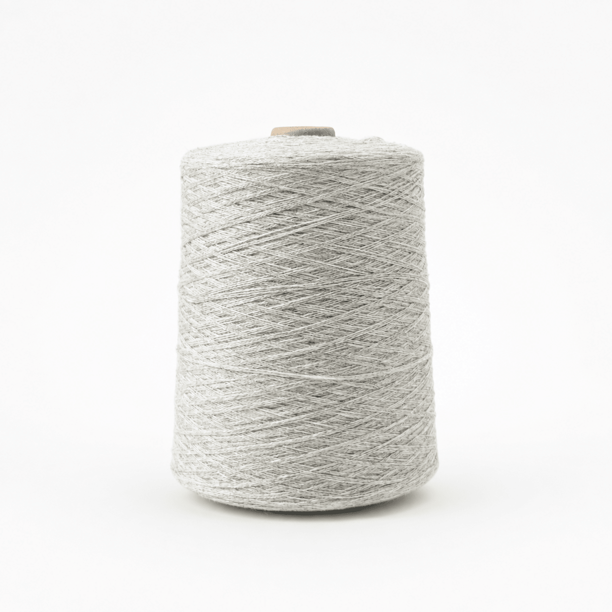 Chaine Trame-Merino Wool Cashmere Yarn | 3-Strand for Knitting & Crochet in Light Heather Grey ()