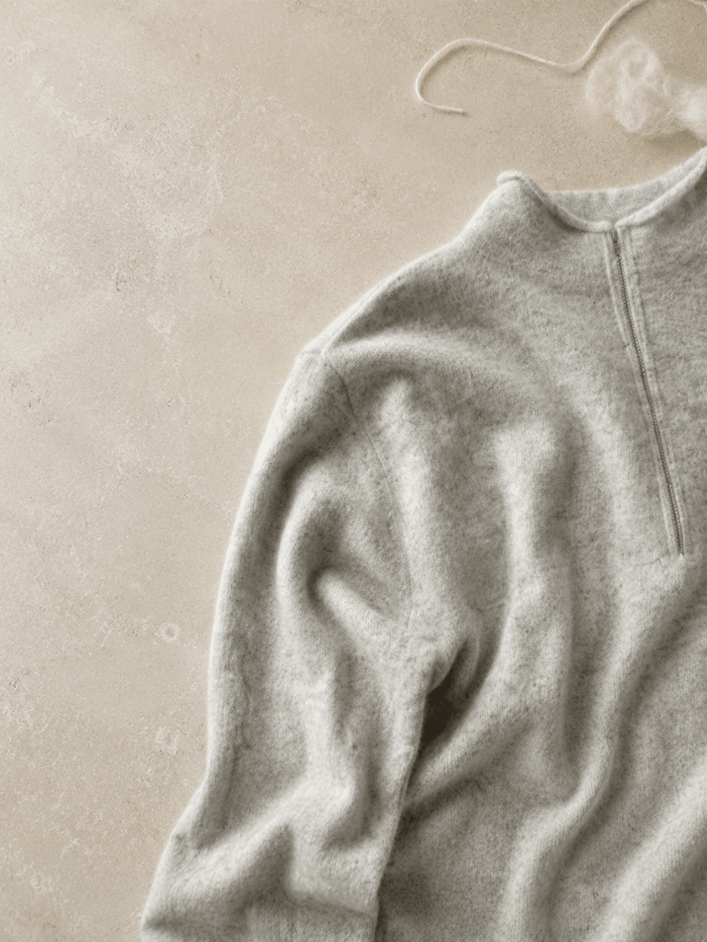 Chaine Trame-Merino Wool Cashmere Yarn in Light Grey Mélange ()