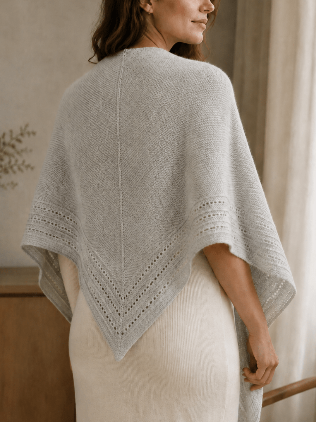 Chaine Trame-Merino Wool Cashmere Yarn in Light Grey Mélange ()