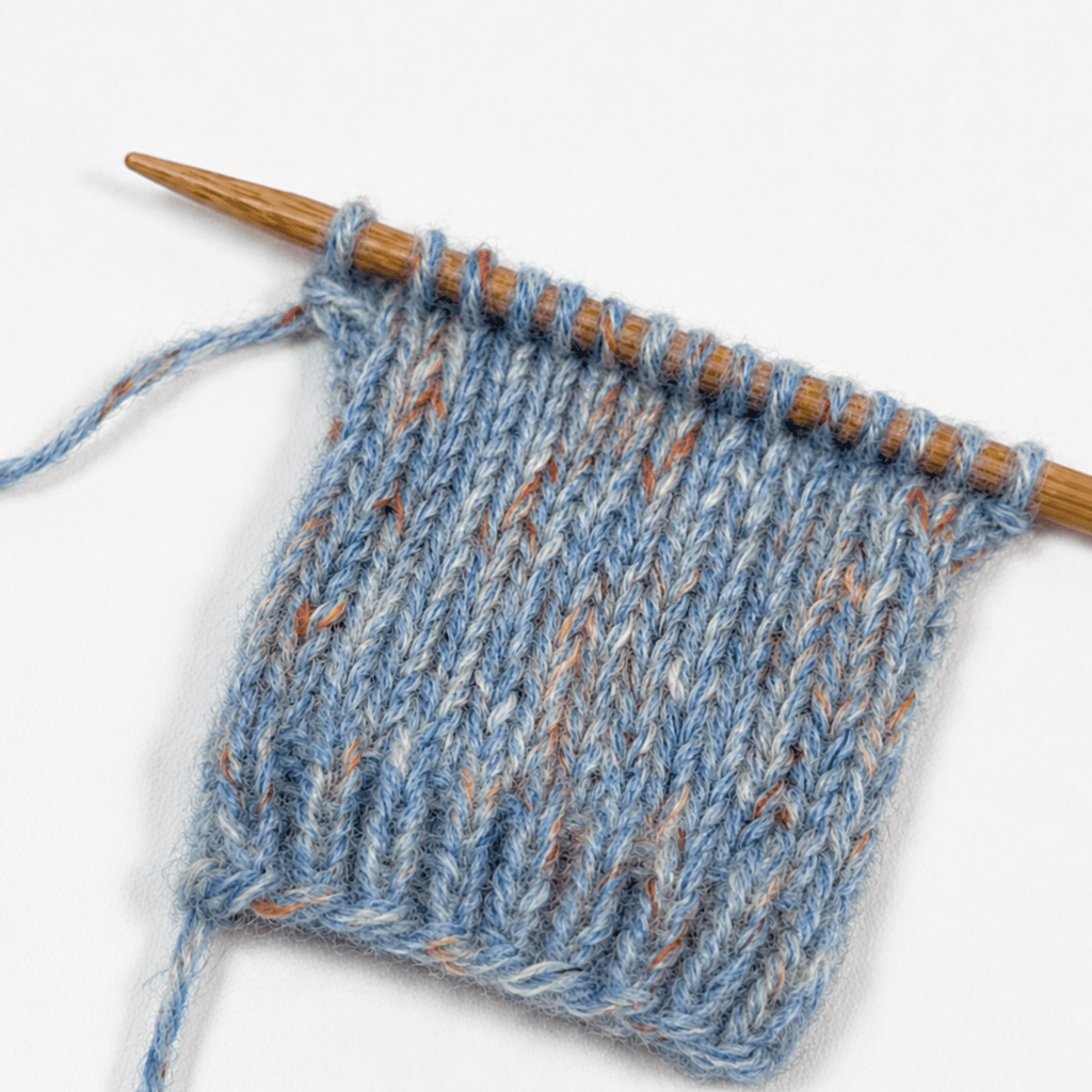 Chaine Trame-Mist Blue Tweed Wool Blend Yarn in 50g ()