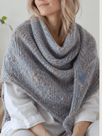 Chaine Trame-Mist Blue Tweed Wool Blend Yarn in 50g ()