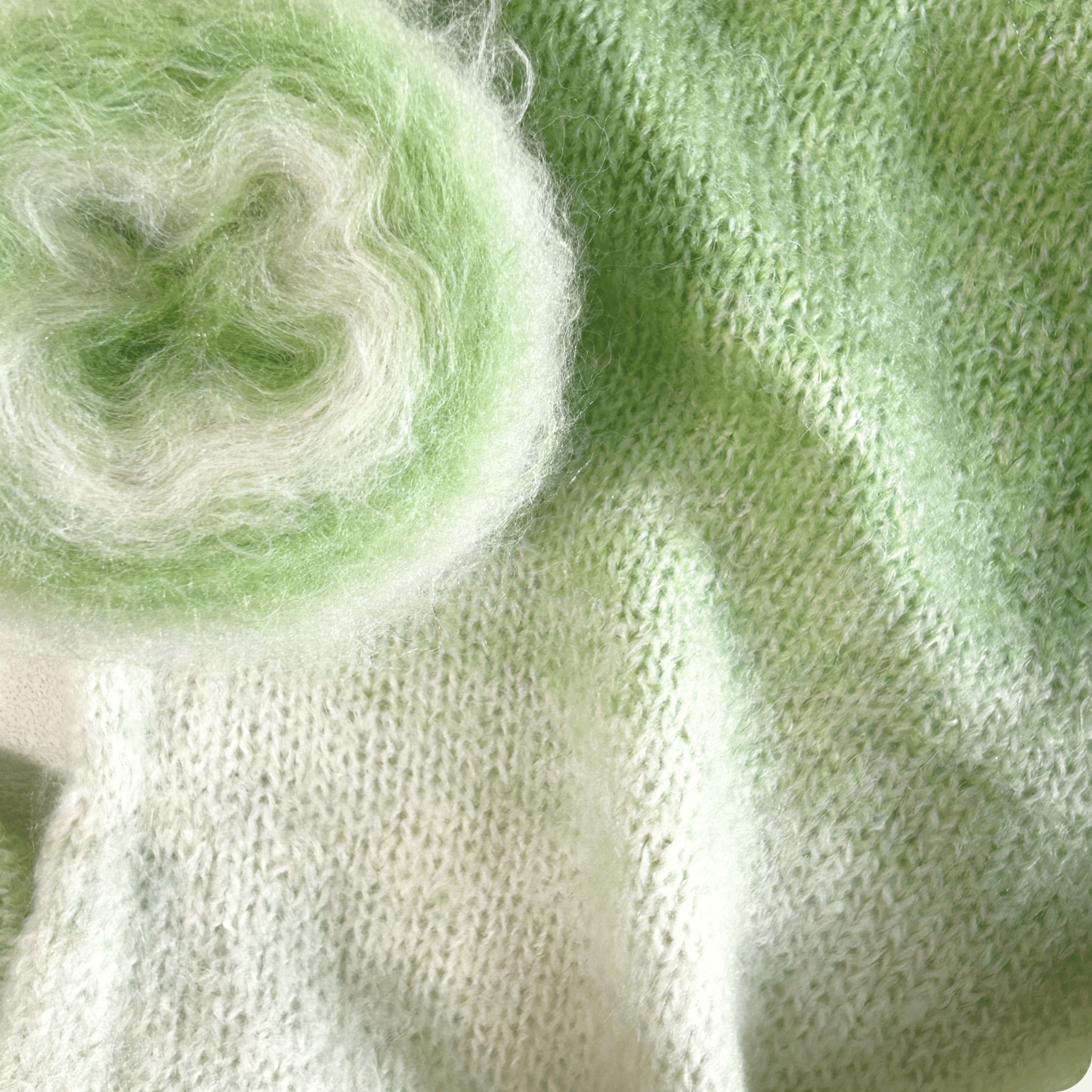 Chaine Trame - Mist Mint | Hand - dyed Gradient Mohair Wool Yarn in 50g ()