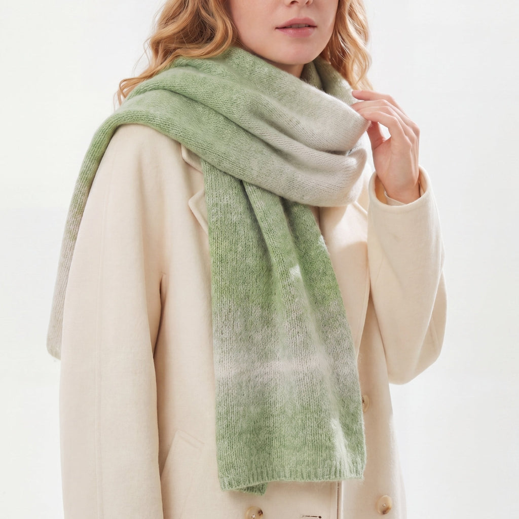 Chaine Trame - Mist Mint | Hand - dyed Gradient Mohair Wool Yarn in 50g ()