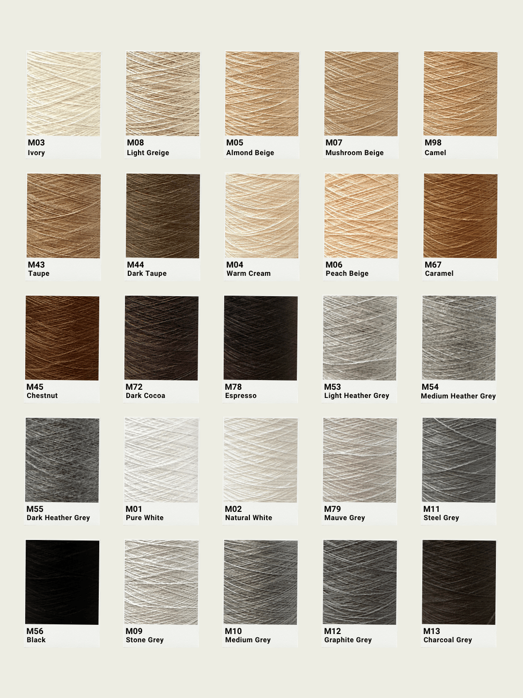 Chaine Trame-Modal Cotton Yarn in M01 Pure White ()