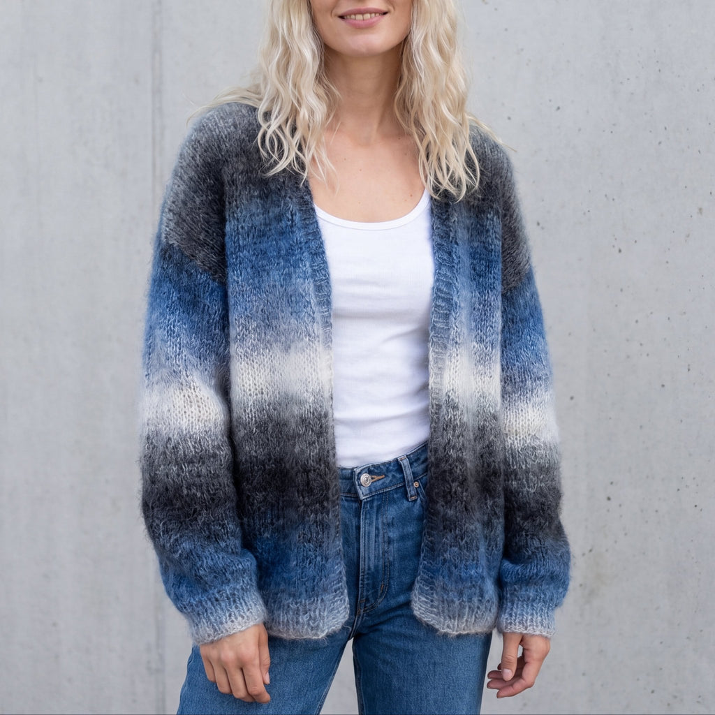 Chaine Trame - Moon Tide | Hand - dyed Gradient Mohair Wool Yarn in 50g ()