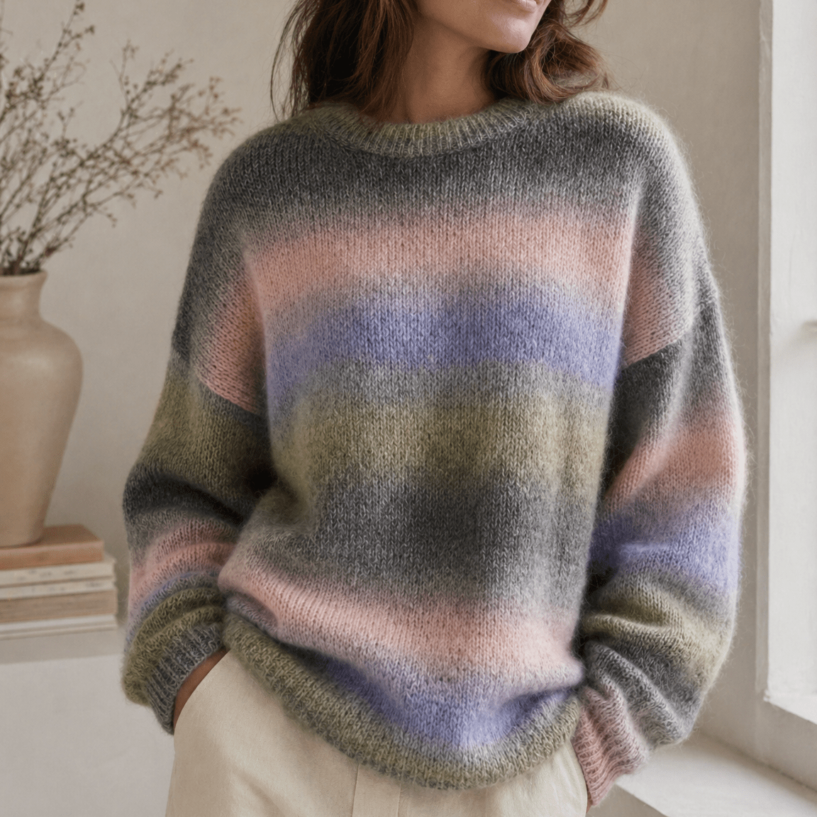 Chaine Trame - Mystic Meadow | Hand - dyed Gradient Mohair Wool Yarn in 50g ()