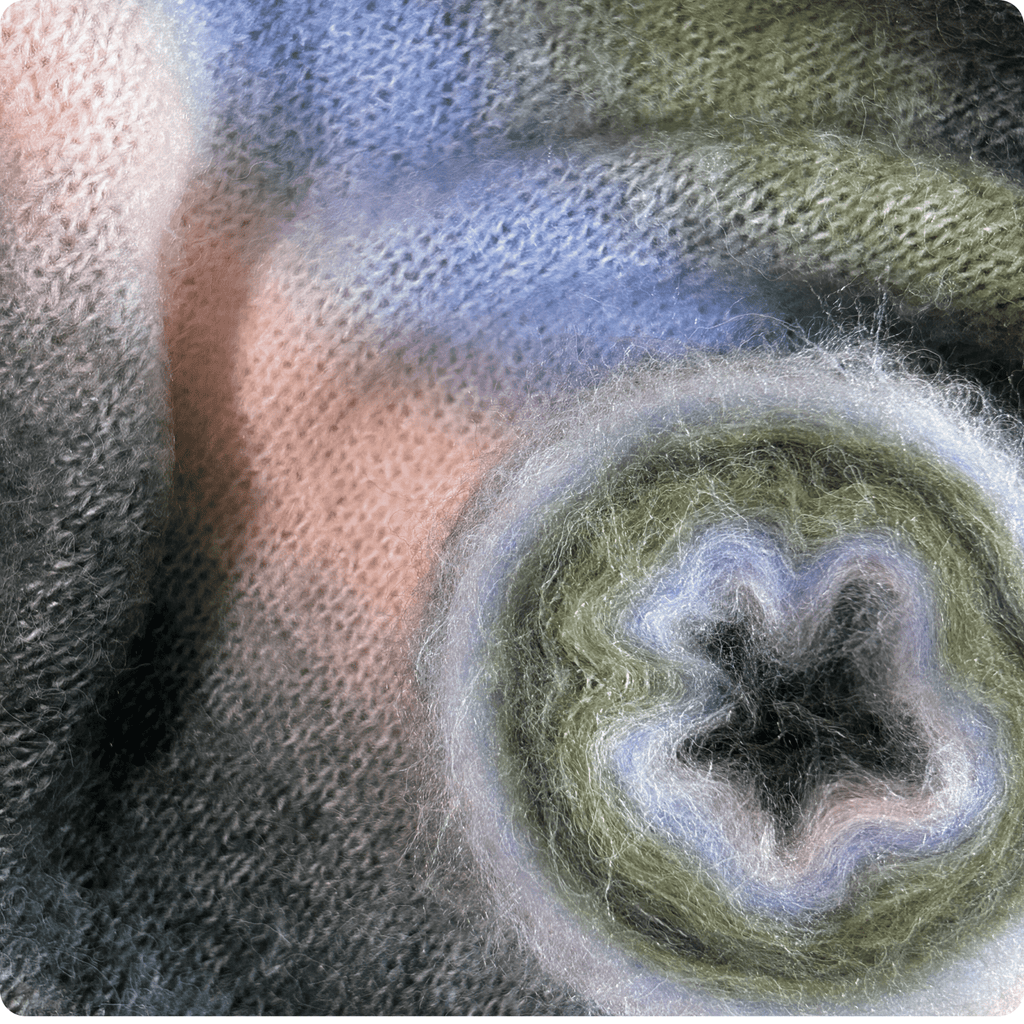 Chaine Trame - Mystic Meadow | Hand - dyed Gradient Mohair Wool Yarn in 50g ()