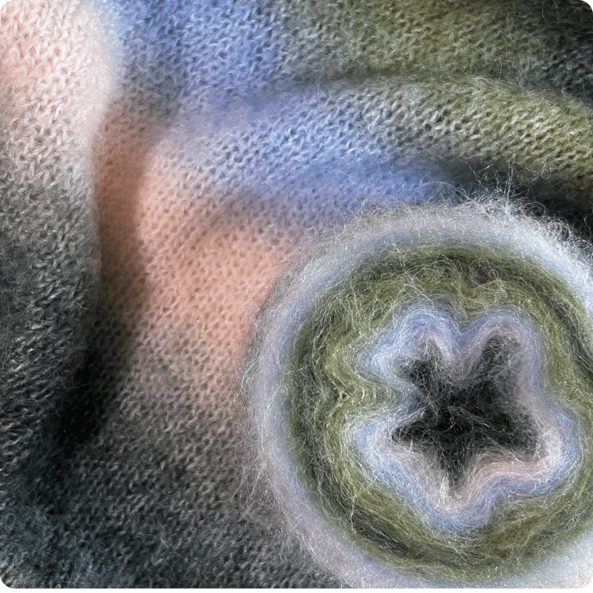 Chaine Trame - Mystic Meadow | Hand - dyed Gradient Mohair Wool Yarn in 50g ()