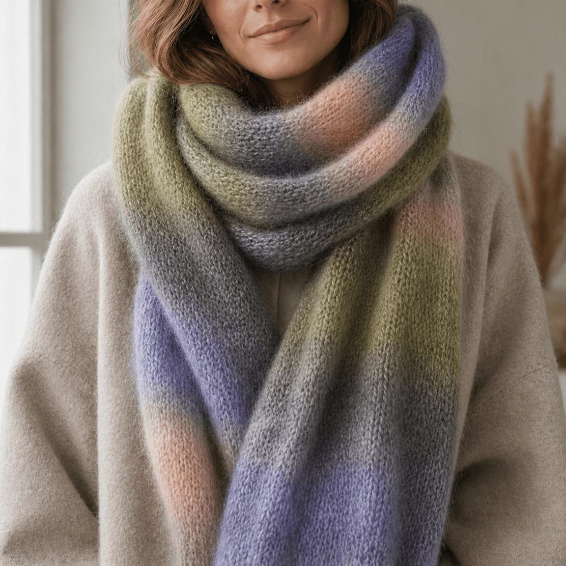 Chaine Trame - Mystic Meadow | Hand - dyed Gradient Mohair Wool Yarn in 50g ()