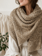 Chaine Trame-Oatmeal Brown Tweed Wool Blend Yarn in 50g ()