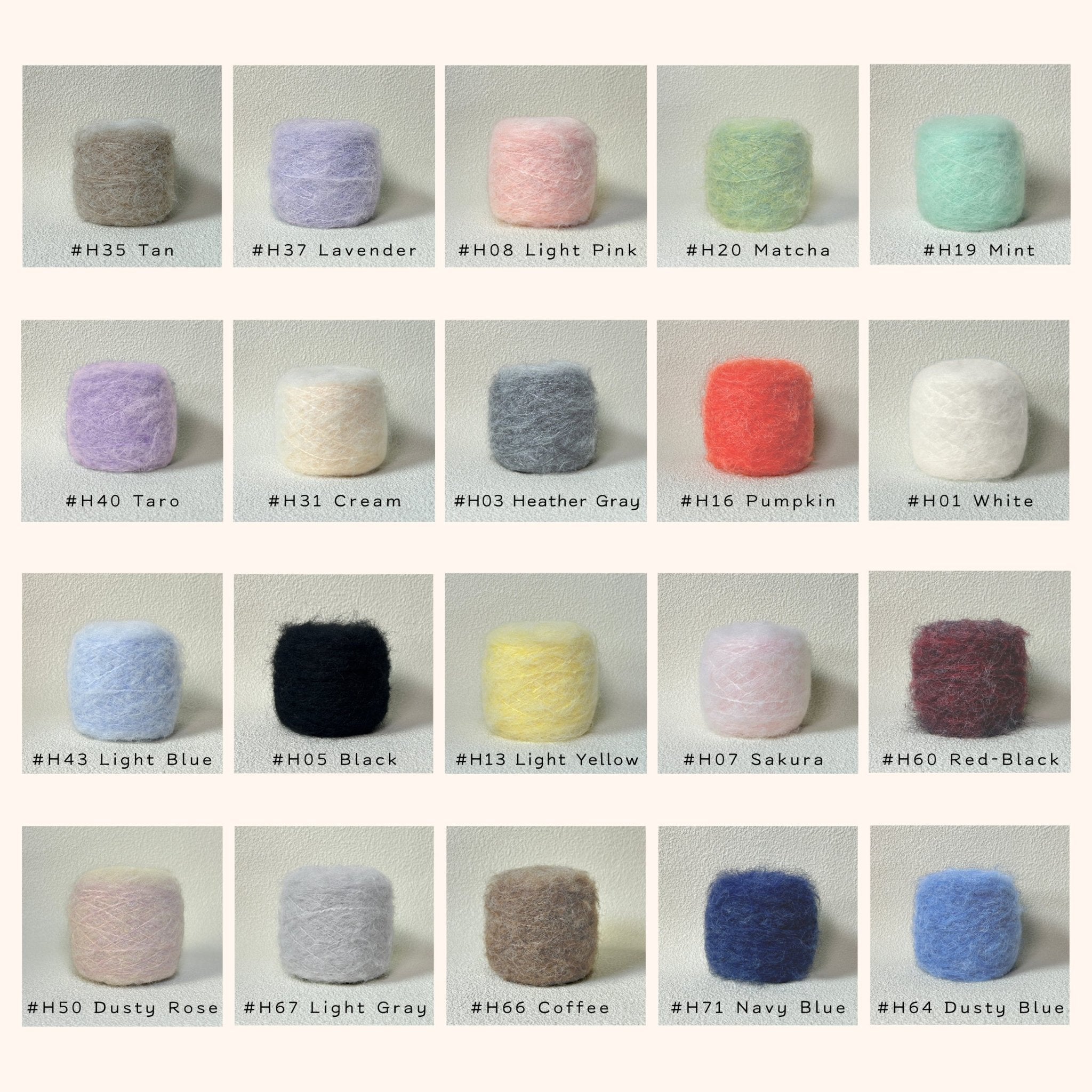 Chaine Trame - Premium Wool Mohair Yarn in H01 White ()