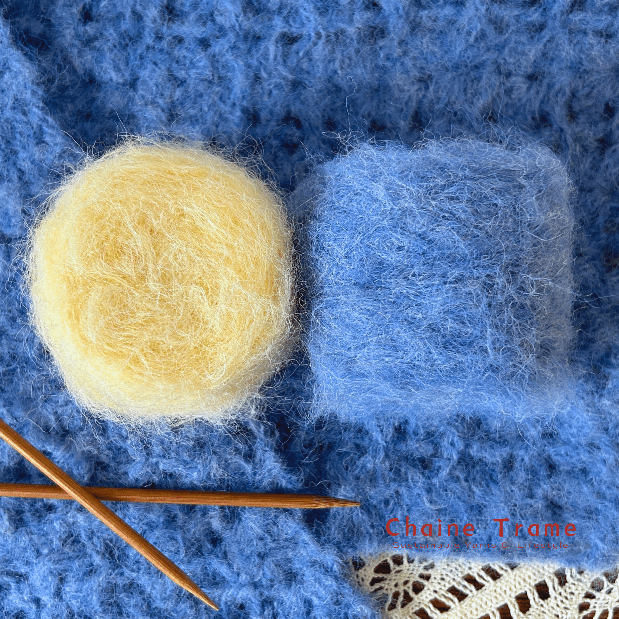 Chaine Trame - Premium Wool Mohair Yarn in H01 White ()