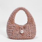 Chaine Trame - Textured Wool Wristlet Bag Crochet Kit in White ()