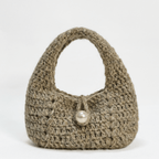 Chaine Trame - Textured Wool Wristlet Bag Crochet Kit in White ()