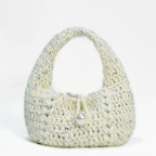 Chaine Trame - Textured Wool Wristlet Bag Crochet Kit in White ()