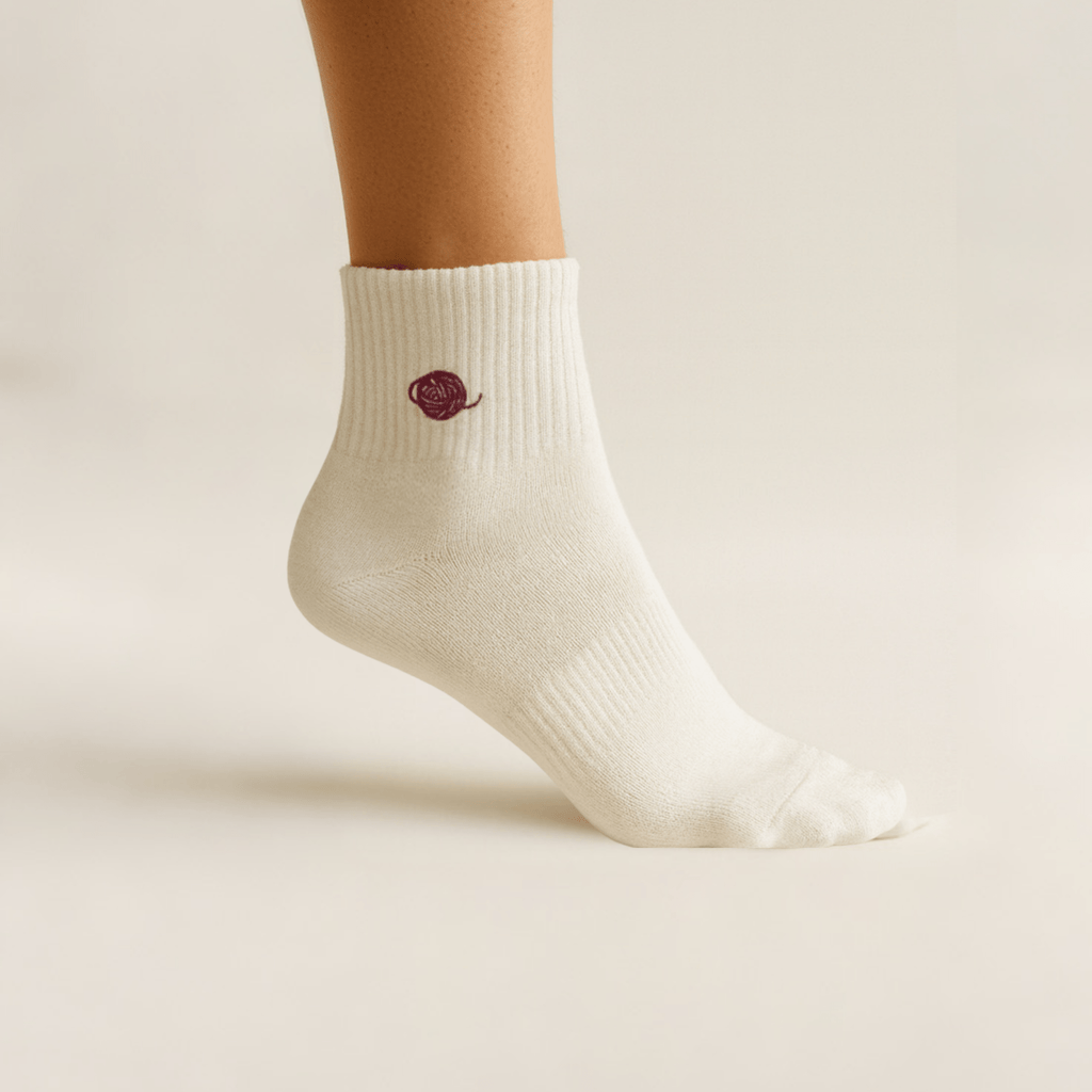 Chaine Trame - Unisex Lyocell Blended Socks in Lavender Twist ()
