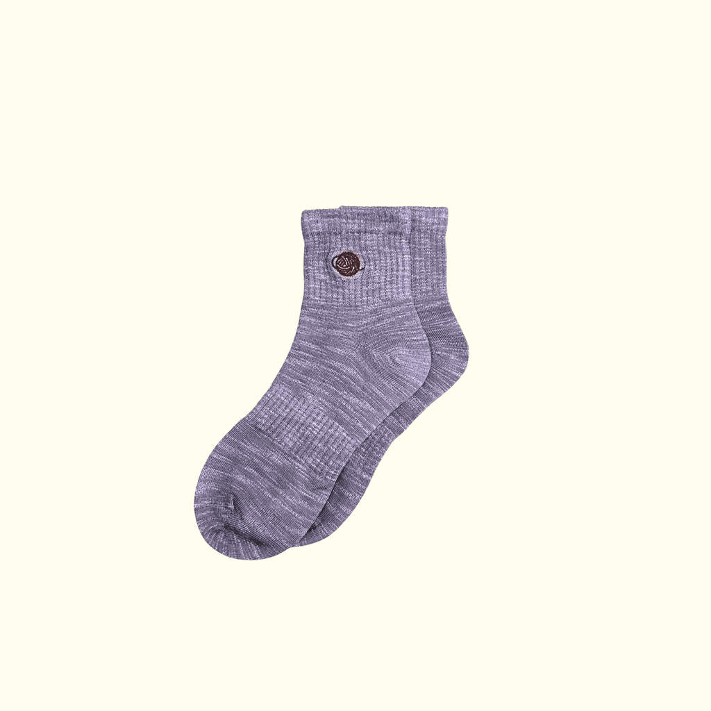 Chaine Trame - Unisex Lyocell Blended Socks in Lavender Twist ()