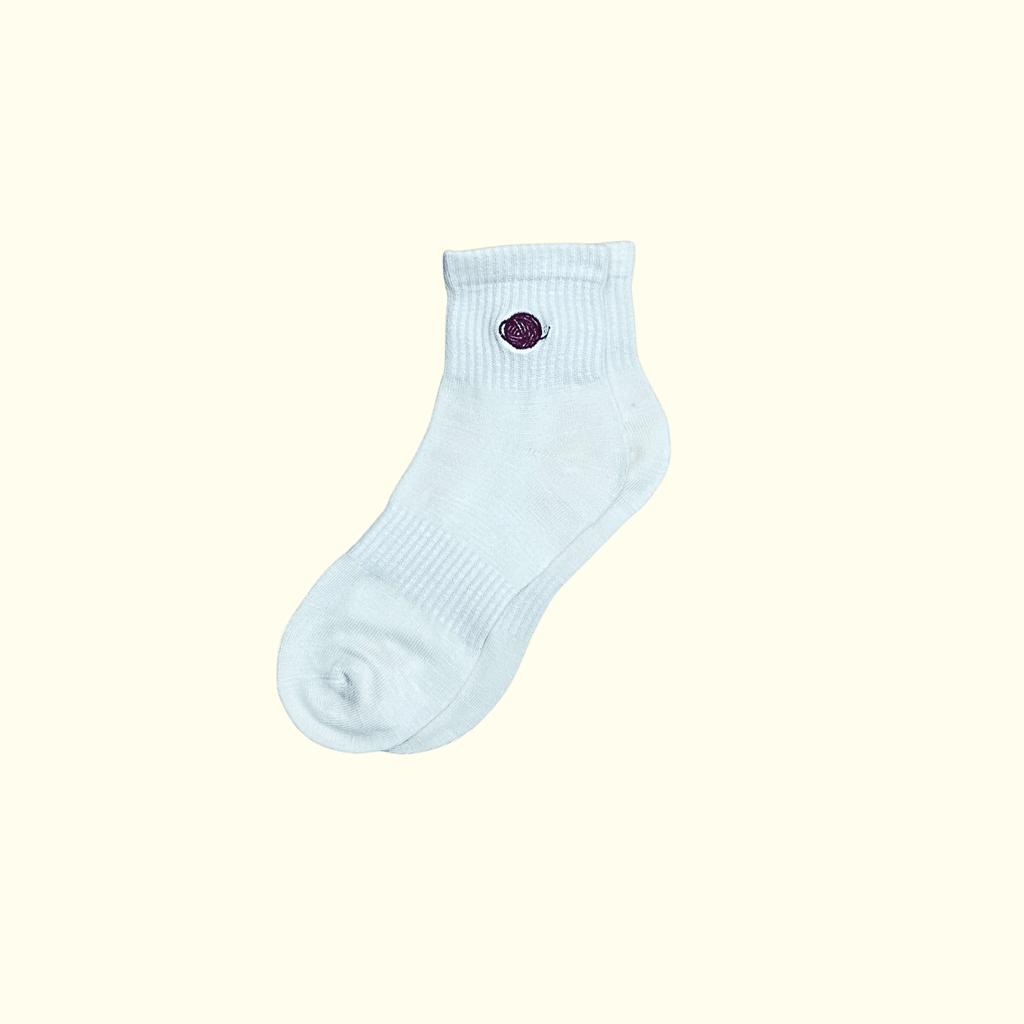 Chaine Trame - Unisex Lyocell Blended Socks in Lavender Twist ()