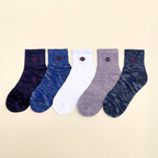 Chaine Trame - Unisex Lyocell Blended Socks in Lavender Twist ()