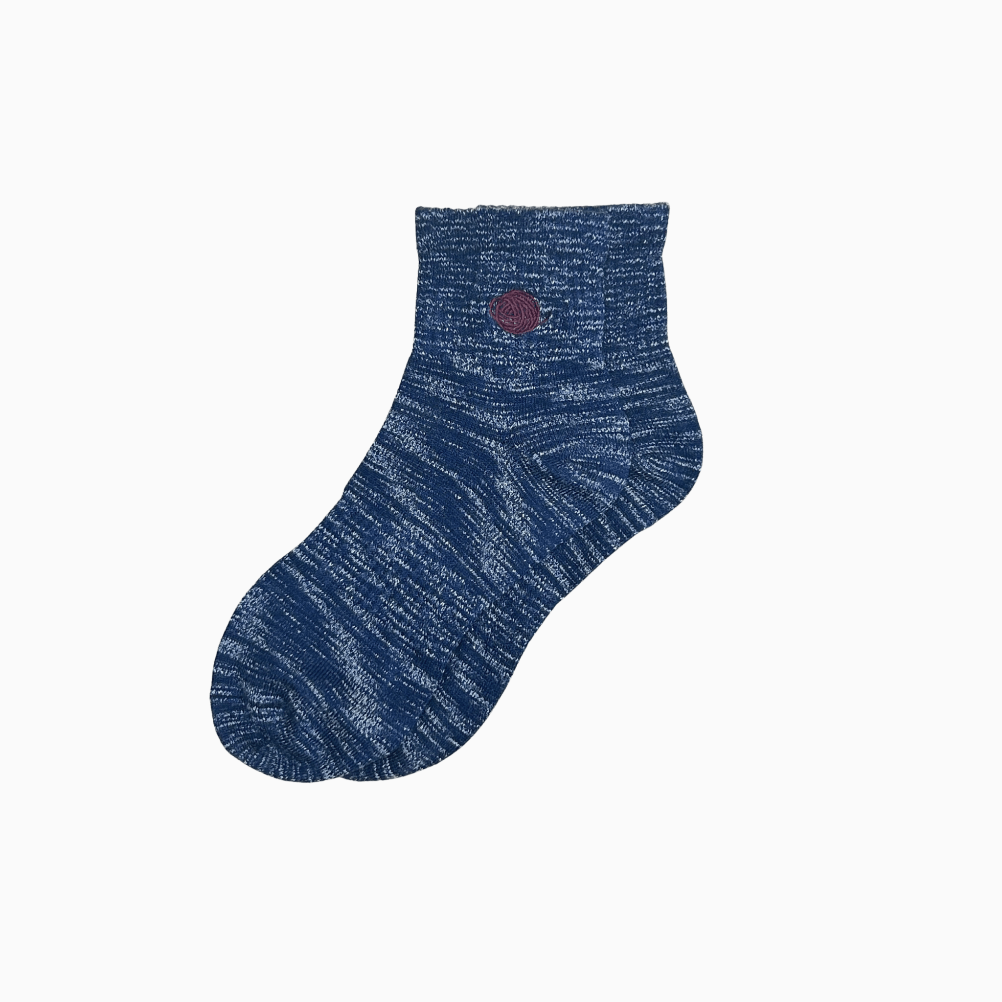 Chaine Trame - Unisex Tencel Lyocell Blended Ankle Socks in Lavender Twist ()