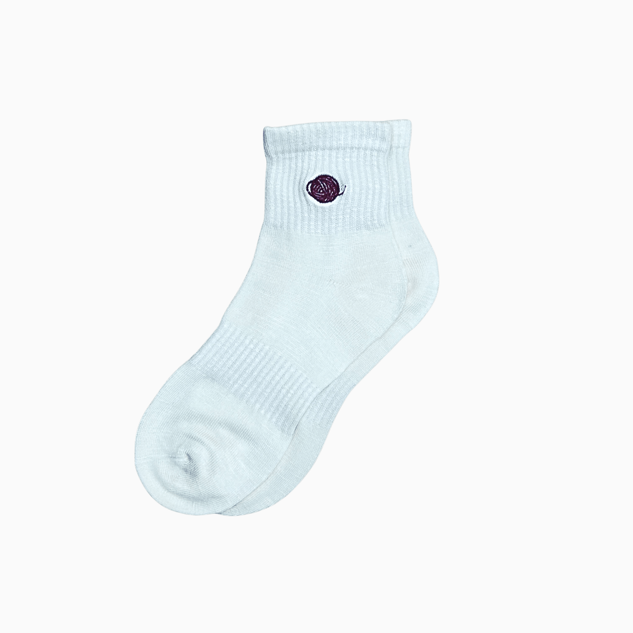 Chaine Trame - Unisex Tencel Lyocell Blended Ankle Socks in Lavender Twist ()