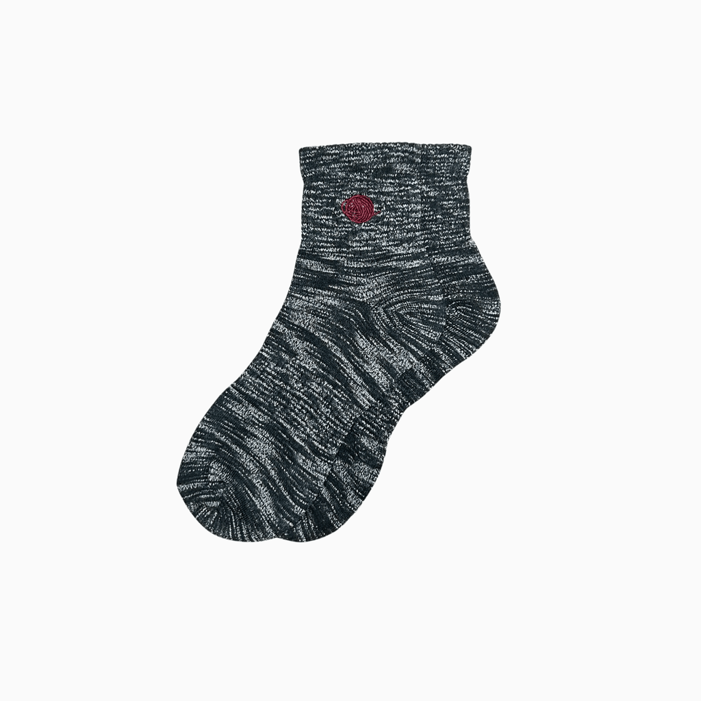 Chaine Trame - Unisex Tencel Lyocell Blended Ankle Socks in Lavender Twist ()